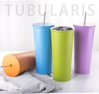 Gobelet en acier inoxydable à double paroi de 24oz de haute qualité avec grille en cristal pour tasses à café à couvercle clouté