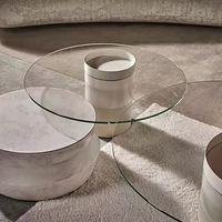 Verre trempé sur mesure en gros, résistant aux chocs, plateau de table à manger, verre rond transparent pour comptoirs de cuisine, meubles