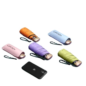 <span class=keywords><strong>Parapluie</strong></span> de poche <span class=keywords><strong>pliable</strong></span> Ultra-faible, 5 plis portables, protection solaire UV, Mini <span class=keywords><strong>parapluie</strong></span> de téléphone - Product Image 1