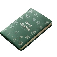 Carnet de notes étudiant personnalisé avec couverture en PU B6, reliure filigranée, vente en gros, bloc-notes ligné, OEM, petit cadeau portable pour Noël