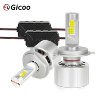 GICOO P150 Phares LED Super Haute Puissance 300W Nouveaux 30000 Lumens Adaptation Universelle Canbus H4/H11/9005-9006-9012/H1/H7/D2H 6000K