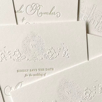 Cartes d'invitation de mariage de luxe personnalisées, impression numérique, papier offset de qualité supérieure, estampage à chaud, invitations de vœux