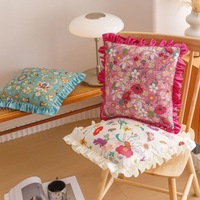 Housse de coussin carrée en coton 100% personnalisée Hoshom, motif animalier de dessin animé, faible MOQ, pour la décoration intérieure