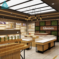 Élégant présentoir à lunettes en acrylique avec éclairage LED, robuste, écologique et rotatif pour magasin d'optique