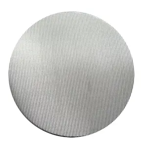 Filtro de tela de aço inoxidável SS304 SS316 para tubos de malha de arame tecido premium, disco de metal reutilizável, malha redonda, disco de filtro