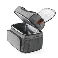 Sac isotherme de pique-nique grande capacité en tissu Oxford, double couche, résistant à l'eau, réutilisable et écologique - ODM/OEM