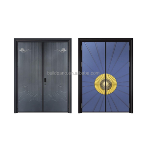 <span class=keywords><strong>Porte</strong></span> de sécurité <span class=keywords><strong>blindée</strong></span> moderne en aluminium moulé pour villa, <span class=keywords><strong>avec</strong></span> fonctions étanches et insonorisées, garantie 5 ans - Product Image 6