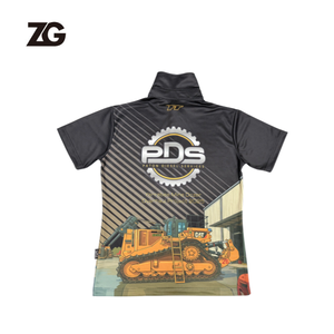 Trova magliette polo da uomo di alta qualità, personalizzate, a due bottoni, sublimate, per team di motociclismo/corse automobilistiche. - Product Image 3