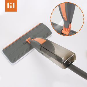 Holamopa Outil de nettoyage commercial robuste, manche en acier inoxydable, serpillière pulvérisatrice d'eau avec tampons réutilisables pour bureau, hôtel - Product Image 5