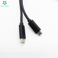 Kabel Spiral PU 5 inti kustom kabel pengisi Data PU Tipe C ke USB C kabel pengisi daya Data USB Tipe C kabel PU