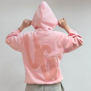 Automne à manches longues hauts lâche capuche chemise Harajuku Y2K vêtements <span class=keywords><strong>femme</strong></span> sweat mode Chenille broderie sweats à capuche femmes - Product Image 1