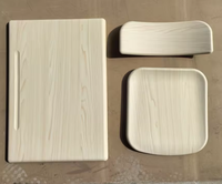 Sillas Escolares Qinfeng, Juego Individual de Madera Ecológica Contemporánea para Aula, Tablero de Mesa de 630x450mm, Silla Cómoda para Estudiantes 1