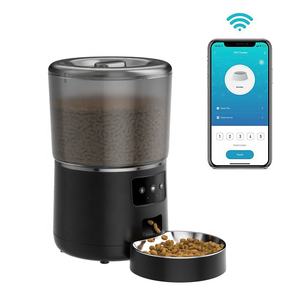 자동 애완 동물 피더 고양이 4L 원격 제어 WIFI 2 in 1 개와 고양이를위한 애완 동물 피더 - Product Image 1