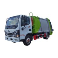 Camion à ordures compacteur arrière ISU ZU 6m³ de haute qualité, camion compacteur de déchets sanitaires, vente directe d'usine