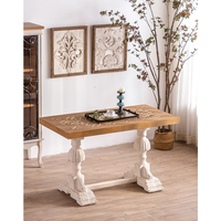 Meuble d'appoint table basse vintage table en bois style romain meuble table basse de luxe pour le salon
