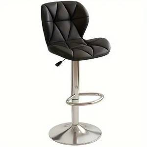 Wholesale Modern Swivel Bar <strong>Stool</strong> with <strong>Gas</strong> Lift <strong>Soft</strong> Synthetic Leather High Counter for Kitchen Hotel or Restaurant Use - Product Image 1