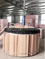 Fabricant professionnel de baril en bois de cèdre rouge bain douche bain à remous baignoire en bois de cèdre
