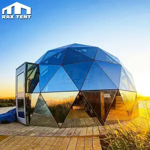 海辺で360度のパノラマビューを備えたリゾート用のGlamping Iglooガラスドームテント