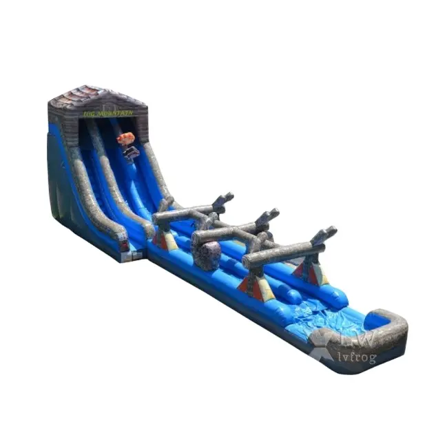 27' Log Mountain inflatable Slip and Slide big inflatable water slip slide for sale
