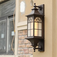 Prix usine extérieur LED applique murale noir étanche en aluminium porche et lanterne murale extérieure pour jardin utilisation de jardin