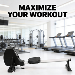 VIGFIT Rameur magnétique pliable silencieux moderne pour usage domestique, équipement de fitness pour brûler les graisses du corps entier, machine à ramer d'intérieur - Product Image 5