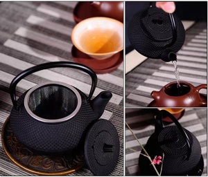 Théière en fonte de 300ml avec filtre en acier inoxydable/HOBNAIL CAST IRON Kettle Jug <span class=keywords><strong>Theiere</strong></span> Fonte - Product Image 2