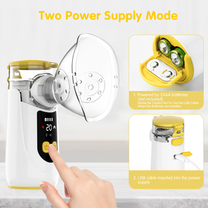 <span class=keywords><strong>Meilleur</strong></span> nébuliseur portable électrique silencieux à mailles, <span class=keywords><strong>inhalateur</strong></span> intelligent à ultrasons portable avec écran numérique - Product Image 6