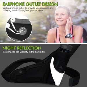 Marsupio per l'idratazione della cintura riflettente Premium con borraccia borse Fitness per uomo e donna - Product Image 4