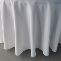 10pcs nappe ronde de banquet de fête en polyester blanc nappes pour les mariages