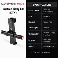 Colonne de direction en fibre de carbone pour trottinette électrique Carbonrevo, tige pliable durable pour les longues distances, résistante à l'usure