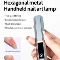 Lampe à ongles UV LED portable mini 3W, sécheuse rapide pour vernis à ongles en gel, lampe à ongles UV hexagonale