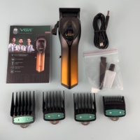 Tondeuse à barbe et cheveux en plastique V-657, nouveau design, professionnelle, sans fil, lames en acier inoxydable, autonomie de 91 à 120 minutes, pour usage domestique