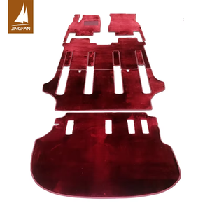 Tappetini Auto Personalizzati di Lusso in Cashmere Rosso, Impermeabili e Antiscivolo, Set Completo per <span class=keywords><strong>Mercedes</strong></span> <span class=keywords><strong>Classe</strong></span> <span class=keywords><strong>V</strong></span> W447 <span class=keywords><strong>VITO</strong></span> V250L - Product Image 1