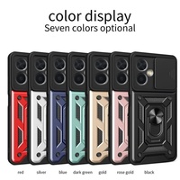 Funda de teléfono con soporte magnético para Xiaomi 15 Ultra 14T Pro 13 11, funda protectora de cámara deslizante para Redmi 12 Turbo 4pro Note 13 14