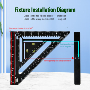 Juego de Reglas Triangulares de ABS de 7 Pulgadas, Personalizables OEM/ODM de <span class=keywords><strong>Sowell</strong></span> Industrial, Color Negro, Garantía de 1 Año - Product Image 5