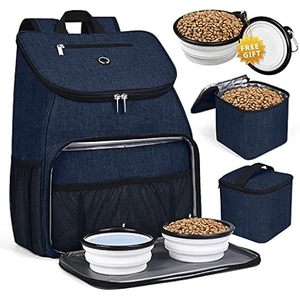 Muestra gratuita de mochila de viaje para mascotas, mochila de doble capa para artículos para mascotas (para todos los artículos de viaje para mascotas), mochila de viaje para mascotas - Product Image 4