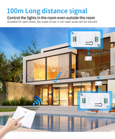 RF433 télécommande sans fil 2 gangs interrupteur de lumière universel panneau de verre cristal interrupteur tactile pour mur nouveaux interrupteurs muraux