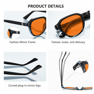 Nuevo Diseño de Montura Óptica, Venta Directa de Fábrica en China, Lentes Anaranjadas Anti Luz Azul para Hombre y Mujer, Montura Duradera TR90 - Product Image 4