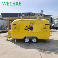 WECARE Camion de restauration mobile pour jus, cocktails, bière, café, boulangerie, hamburgers, poulet frit, pizzas, avec équipement de cuisine complet