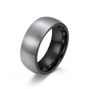 Men's Matte Brushed Tungsten Steel <b>Ring</b> 4mm 6mm 8mm Fashion Jewelry Gift - Product Image 5