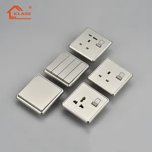 High quality switches and socket supplier in Saudi Arabia 16A light wall switch electrical 13A single double plug sockets