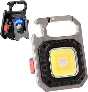 พวงกุญแจอลูมิเนียมอุตสาหกรรม EDC ไฟพกพาแบบพกพา ไฟแคมป์ปิ้ง LED ไฟฉายขนาดเล็ก มาตรฐาน IP54 ใช้แบตเตอรี่ AAA 5W 100-1000 - Product Image 1
