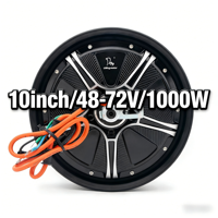 Moteur de roue arrière sans balais 48V 1000W 10 pouces pour trottinette électrique, étanche IP67, usine OEM