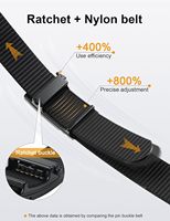 ALFA Ceinture tactique personnalisée pour hommes en nylon non extensible avec boucle automatique en alliage Style décontracté Logo Métal