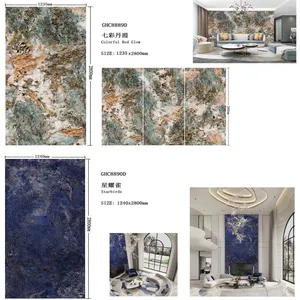 Flexi Cladding Stone Tile For Wall Decoration Luxury Metallic Insulated Wall Cladding High Glossy Marble Large Board