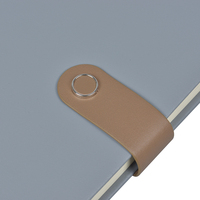 Carnet professionnel personnalisé avec fermeture à clip, pages lignées, multicolore, pour entreprise, usine de personnalisation