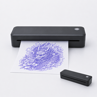 Printer Stencil Tato Thermal Nirkabel A4 Tanpa Tinta, Printer Transfer Tato Portabel untuk Seniman Tato, Logo OEM