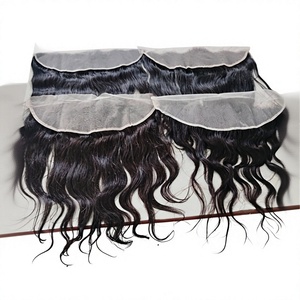 13x4 13x6 Frontal de encaje HD con cabello virgen indio Remy natural ondulado - Product Image 2