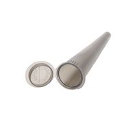 Bouteilles d'emballage de médicaments transparentes en plastique, imprimées à l'écran, résistantes aux enfants, de type conique PCR, taille King Size, 84 mm, 98 mm, 109 mm, vente en gros