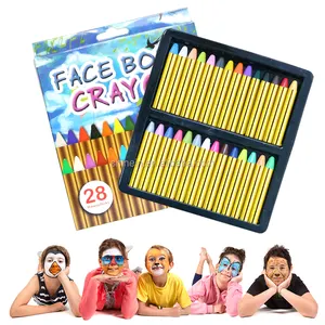 लोकप्रिय गैर विषैले चेहरा अस्थायी धो सकते हैं बच्चों के लिए चेहरा रंग Crayons के रंग की छड़ें हेलोवीन पार्टी
